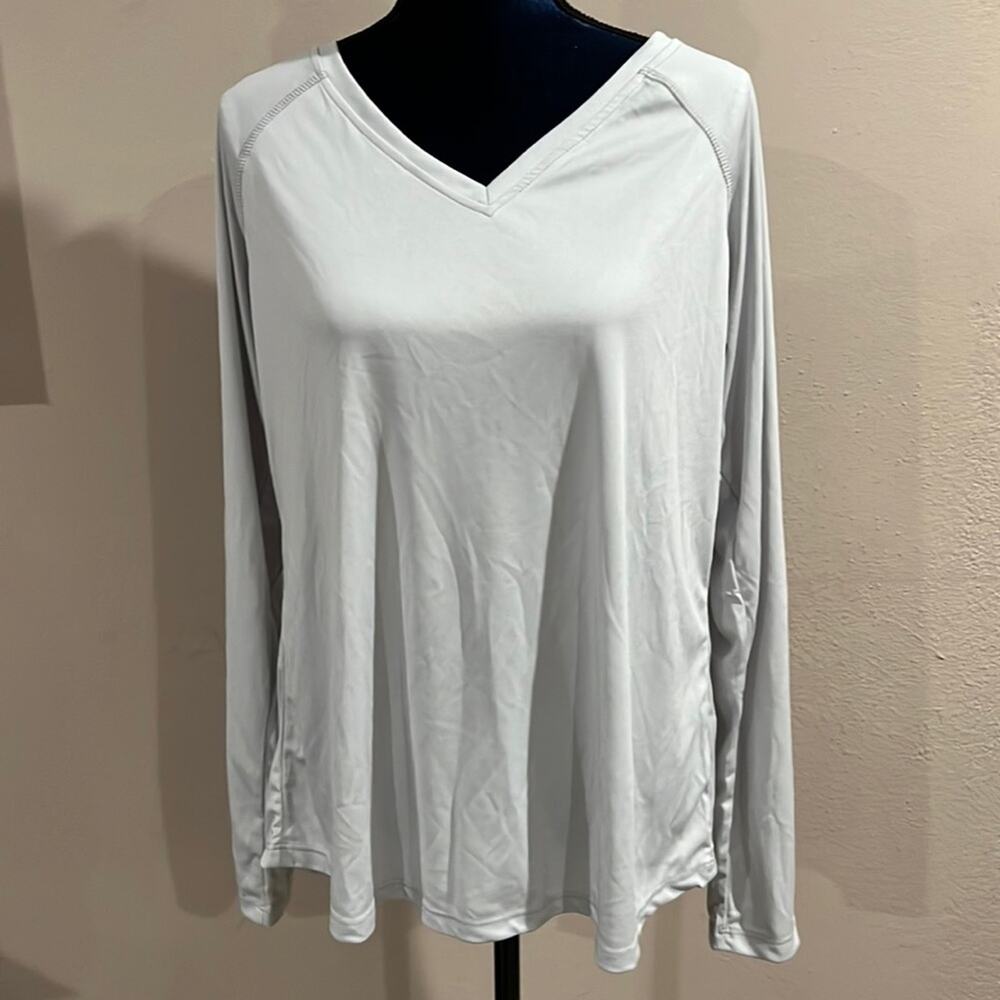 Performance long sleeve V-Neck Sz XL sunshirt hiking outdoor excellent condition